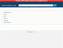 Tablet Screenshot of diariodelsur.mx